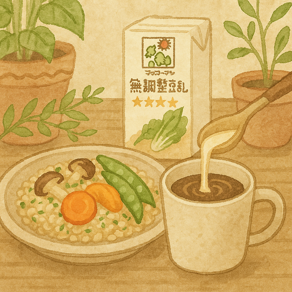 無調整豆乳のアレンジ